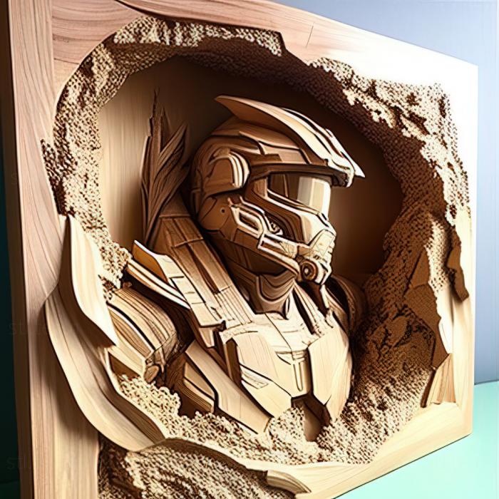 3D модель Святой Мастер Чиф из Halo (STL)